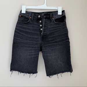 Abercrombie & Fitch - Black Denim Bermuda Shorts